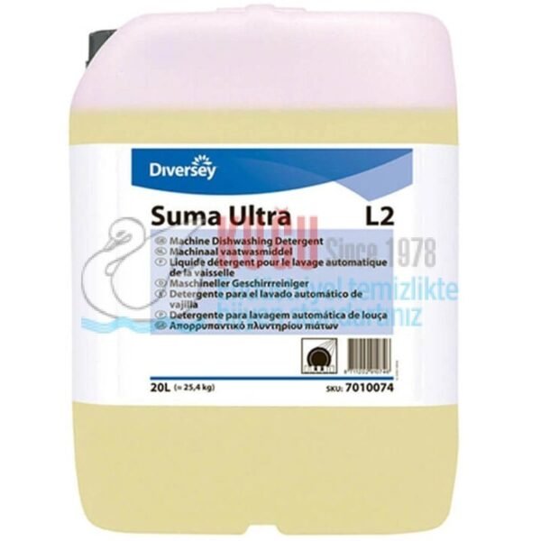 100987483 Diversey Suma Ultra L2 Bulaşık Makinesi Deterjanı Orta Sert Sular İçin 25 L