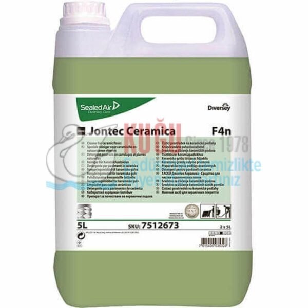 7512673 Diversey Taski Jontec Ceramica F4n Cilasız Parlak Yüzeyler İçin Temizlik Maddesi 5 Kg