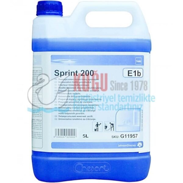 70024260 Diversey Taski Sprint 200 Genel Amaçlı Yüzey Temizlik Ürünü 5 L