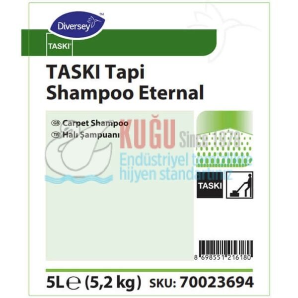 70023694 Diversey Taski Tapi Shampoo Eternal Özel Kokulu Kuru Köpük Halı Şampuanı 5 L