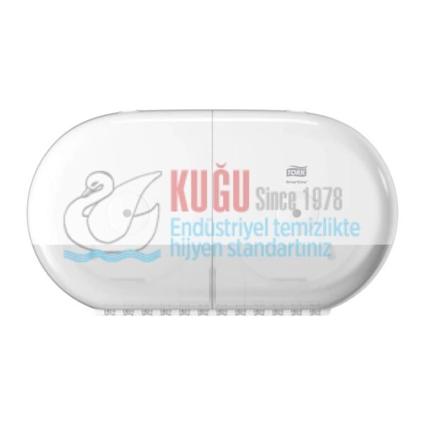 Second image of KT-682000 Tork SmartOne Twin T9 Sistem Beyaz Çiftli Mini Cimri İçten Çekmeli Yedek Bekletmeli WC Tuvalet Kağıdı